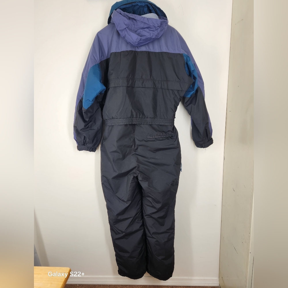 Vintage 90s Men's Colombia Black & Purple Snowsuit Size XL. #F21 - Picture 2 of 16